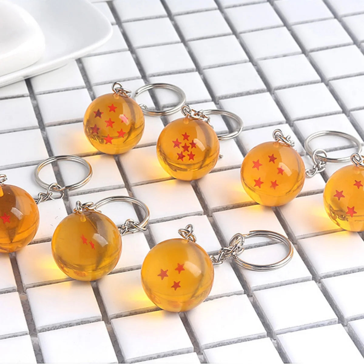 Dragon Series 1-7 Stars Balls Keychain Gokus Bead Pendant Metal Key Ring Men Car Women Bag Accessories Dragon Series 1-7 Stars Balls Keychain Gokus Bead Pendant Metal Key Ring Men Car Women Bag Accessories